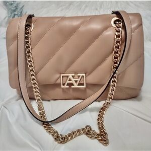 Aldo NWT Quilted Beige Blush Pink Shoulder Bag or Crossbody Classy #1